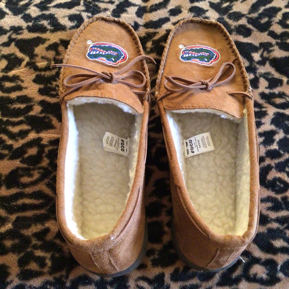 FOCO Florida Gators Slippers Moccasins Loafers Size Large